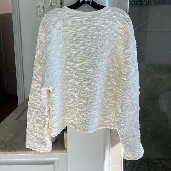 ZARA TEXTURED SWEATSHIRT - Picture 12 of 14